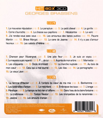 Georges Brassens: Hit Box 3cd - Best Of [3CD]