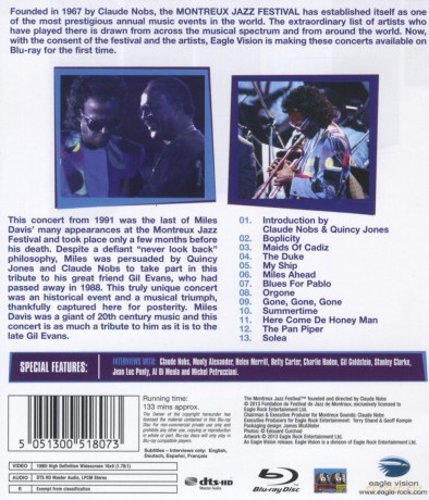 Miles Davis: Live At Montreux 1991 [Blu-Ray]