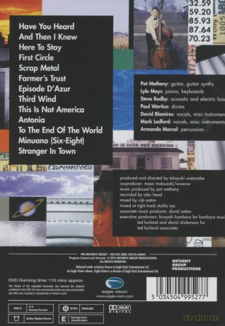 Pat Metheny Group: Live In Japan [DVD]