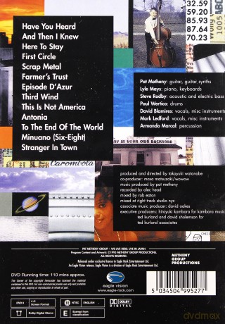 Pat Metheny Group: Live In Japan [DVD]