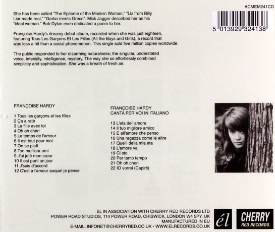 Francoise Hardy: F. Hardy/Canta Per Voi In Italiano [CD]