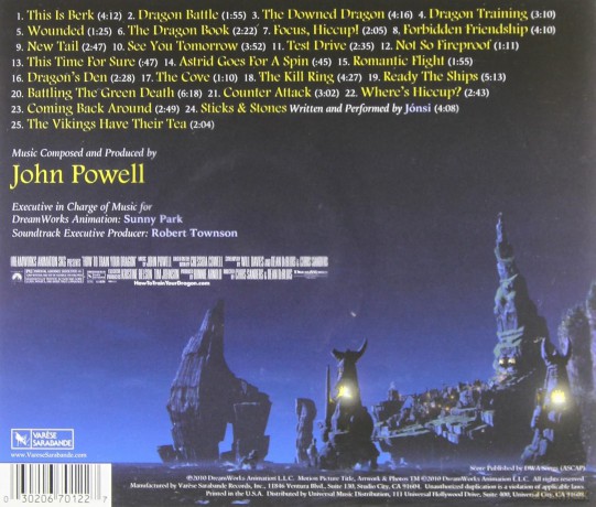 How To Train Your Dragon-Ost [CD]