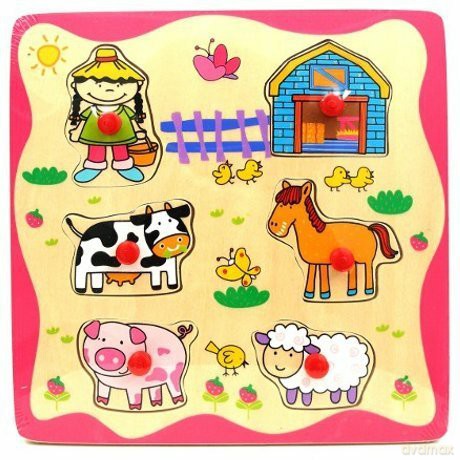 BRIMAREX Drewniane puzzle - FARMA ZB-4573[ZABAWKA]