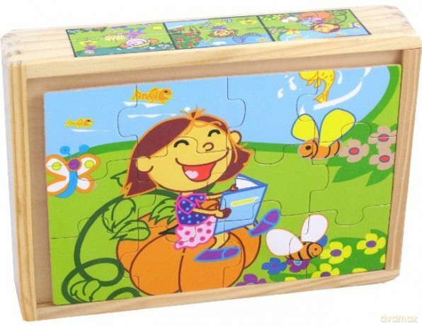 BRIMAREX Drewniane puzzle - zabawy ZB-3170 [ZABAWKA]