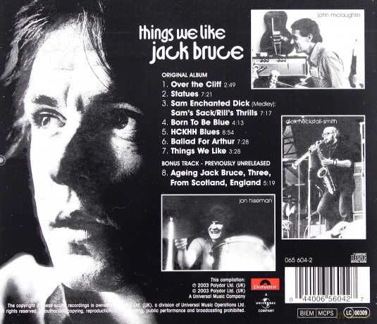 Jack Bruce: Things We Like (Wersja Remasterowana) [CD]