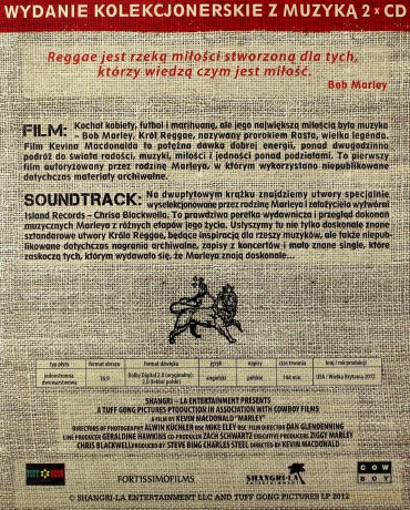 Marley edycja limitowana (Film dokumentalny) + muzyka [DVD]+[2CD]