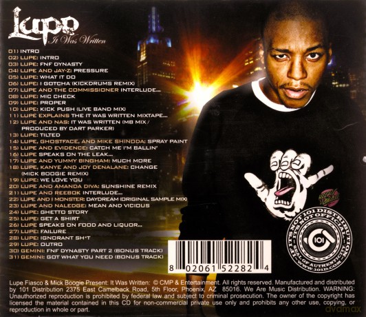 Lupe Fiasco: I Was Written [CD]