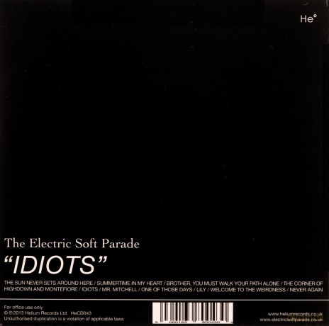The Electric Soft Parade: Idiots [CD]