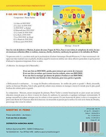 Pierre Vacher: Il Est Une Fois Un Doudou [CD]