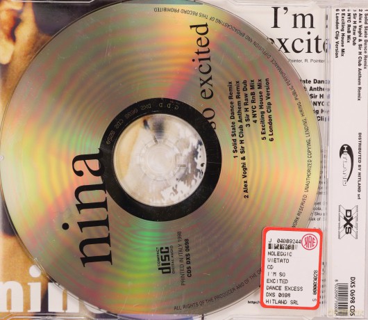 Nina: I'm So Excited [CD]