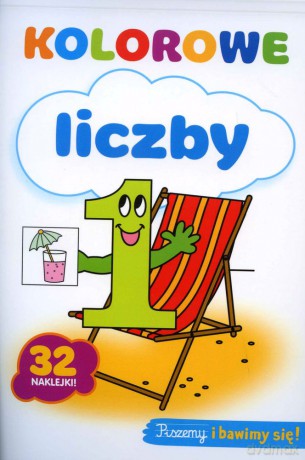 Kolorowe Liczby. 32 Naklejki [KSIĄŻKA]