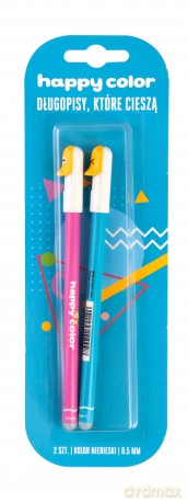 Długopis Happy Color Zmazywalny Kaczki 2 Sztuki Na Blistrze