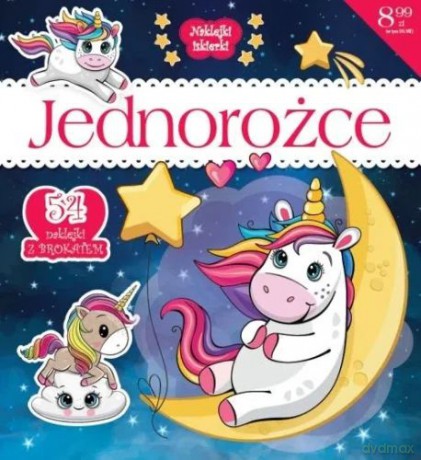 Jednorożce. 54 naklejki z brokatem [KSIĄŻKA]