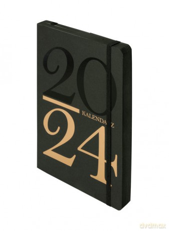 Kalendarz 2024 Kraft A5 złoty [KALENDARZ]