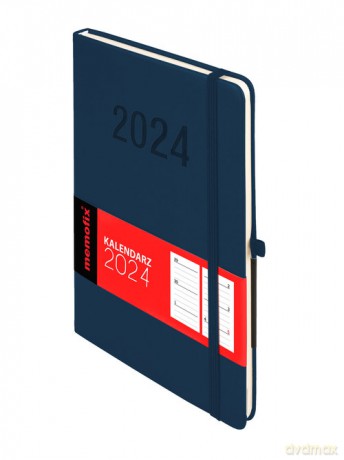 Kalendarz 2024 Memo A5 granat [KALENDARZ]