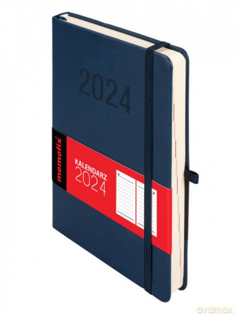Kalendarz 2024 Memo A5 granat [KALENDARZ]