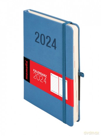 Kalendarz 2024 Memo A5 niebieski [KALENDARZ]