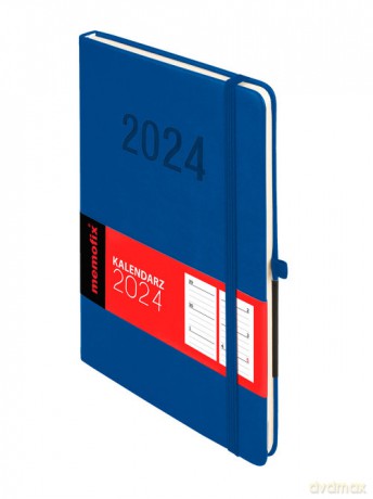 Kalendarz 2024 Memo A5 pomarańczowy [KALENDARZ]