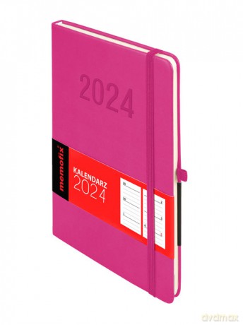 Kalendarz 2024 Memo A5 róż [KALENDARZ]