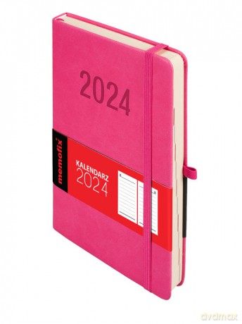 Kalendarz 2024 Memo A5 róż [KALENDARZ]