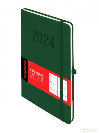 Kalendarz 2024 Memo A5 zielony [KALENDARZ]