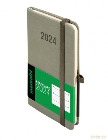 Kalendarz 2024 Memo A6 oliwka [KALENDARZ]