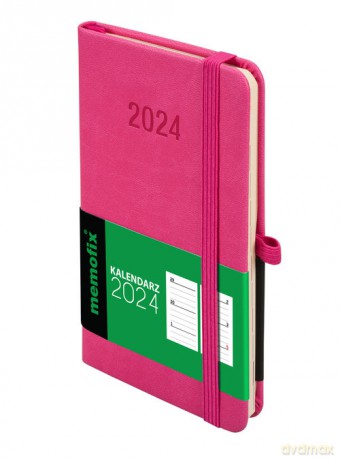 Kalendarz 2024 Memo A6 róż [KALENDARZ]