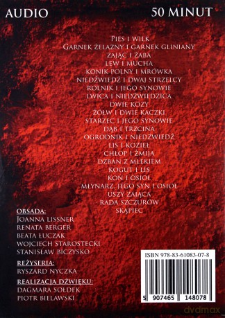 Bajki De La Fontaine'a - Jean de La Fontaine [AUDIOBOOK] [CD]