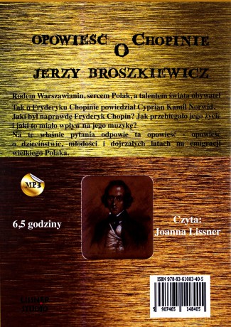 Opowieść O Chopinie - Jerzy Broszkiewicz [AUDIOBOOK] [CD-MP3]