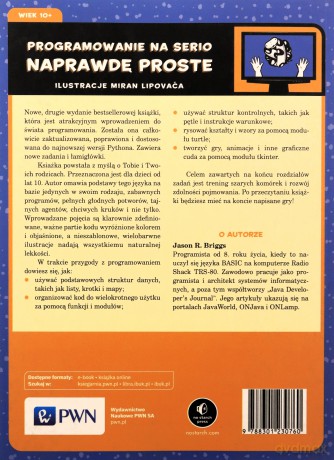 Python dla dzieci. Programowanie na wesoło - Jason R. Briggs [KSIĄŻKA]