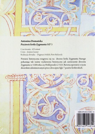 Paziowie Króla Zygmunta - Antonina Domańska [AUDIOBOOK] [CD-MP3]