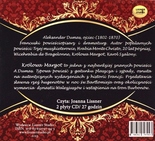 Królowa Margot - Aleksander Dumas [AUDIOBOOK] [2CD-MP3]