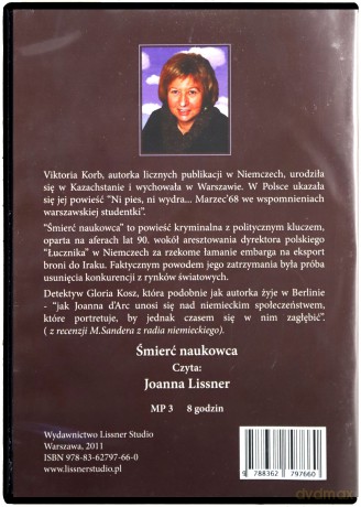 Śmierć Naukowca - Victoria Korb [AUDIOBOOK] [CD]