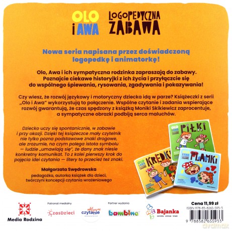 Znaki. Logopedyczna zabawa. Olo i Awa - Monika Skikiewicz [KSIĄŻKA]