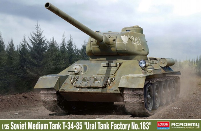 Model plastikowy T-34/85 Ural Tank Factory No. 183 PL