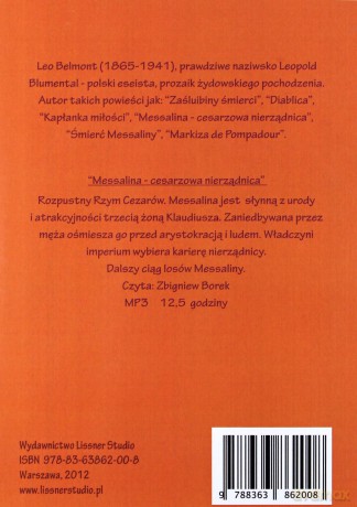 Śmierć Messaliny - Leo Belmont [AUDIOBOOK] [CD-MP3]