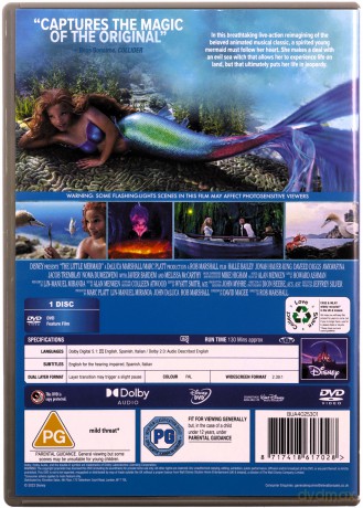 Disney's The Little Mermaid (Live Action 2023) (Mała syrenka) [DVD]