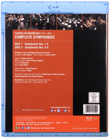 Ludwig Van Beethoven: Complete Symphonies [2xBlu-Ray]