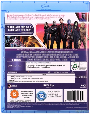 Marvel Studio's Guardians Of The Galaxy Vol. 3 (Strażnicy Galaktyki vol. 3) [Blu-Ray]