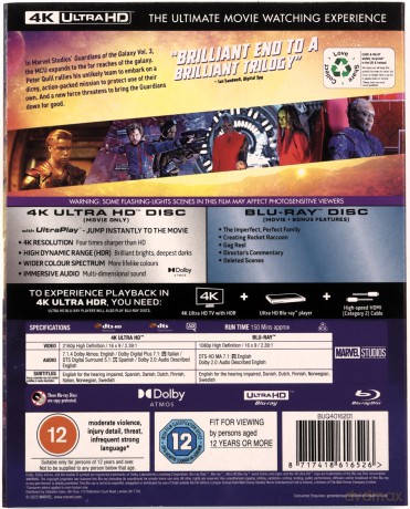 Marvel Studio's Guardians Of The Galaxy Vol. 3 (Strażnicy Galaktyki vol. 3) [2xBlu-Ray 4K]+[2xBlu-Ray]