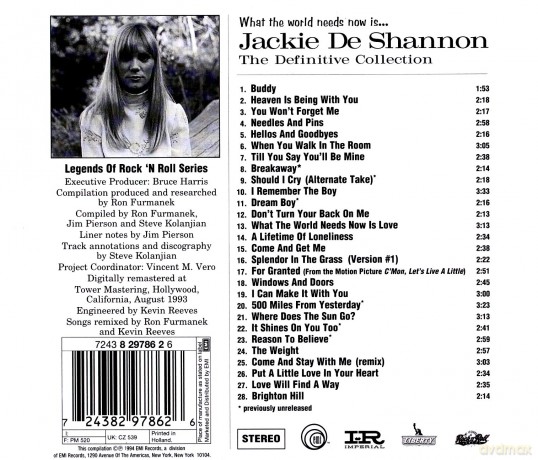 Jackie Deshannon: Definitive Collection [CD]
