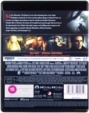 Sleepy Hollow (Jeździec bez głowy) [Blu-Ray 4K]+[Blu-Ray]