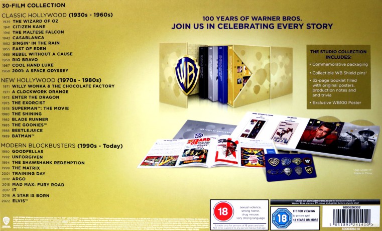 Warner Bros. 100th Anniversary Complete Studio Collection [BOX] [30xBlu-Ray 4K]