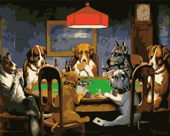 Malowanie po numerach - Poker Club 40x50cm