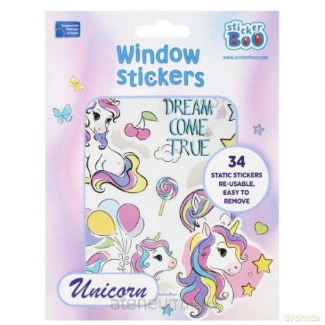Naklejki na okno Sticker BOO Unicorn