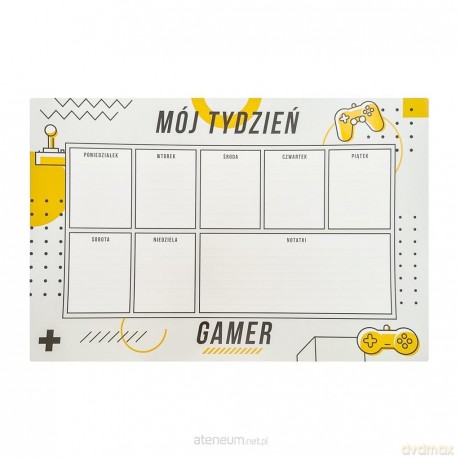 Planer magnetyczny gamer yellow