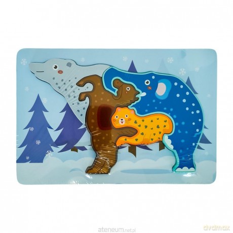 Puzzle drewniane animal Miś
