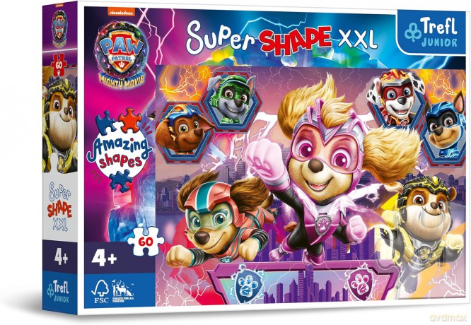 TREFL 60 el. Super Shape XXL Wesołe Pieski [PUZZLE]