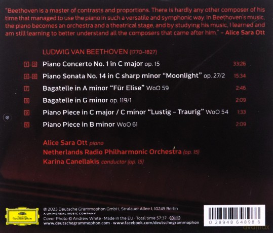 Alice Sara Ott: Beethoven [CD]