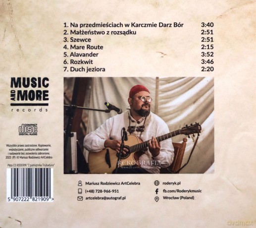 Roderyk: Z Pamiętnika Trubadura [CD]